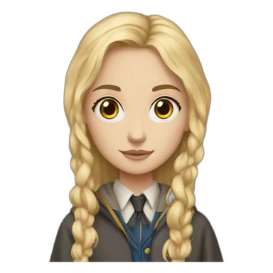 Harry Potter en fille blonde au yeux bleus sticker