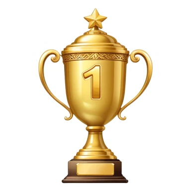 a trophy that says number one doda sticker