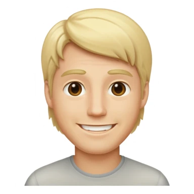 long blonde male ios emoji  sticker