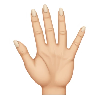 hand with rock symbol with the middle and index finger crossing over, middle behind index sticker