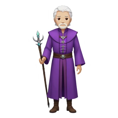 a white haired old man with purple eyes standing, full body, in Targaryen themed clothes, clothes aren't purple  sticker