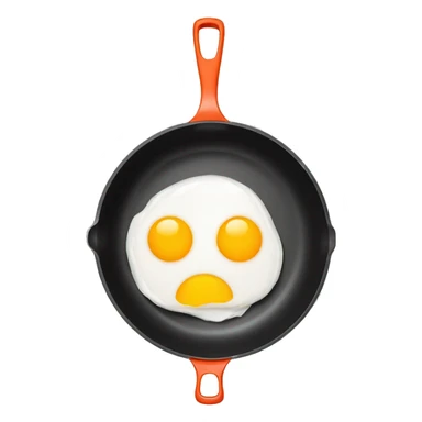 egg in frying pan sticker
