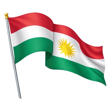 kurdistanflagge sticker