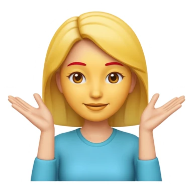 Apple-style 3D emoji of a cartoon woman with both hands placed at the sides of her forehead, as if pointing or highlighting the forehead area, cheerful and clear expression, colorful emoji style, no background. sticker