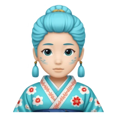 chafaris japonesas ciano sticker