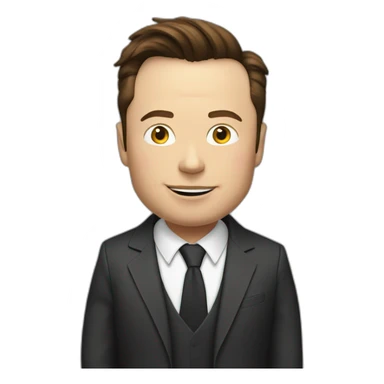 Elon Musk in the caar sticker