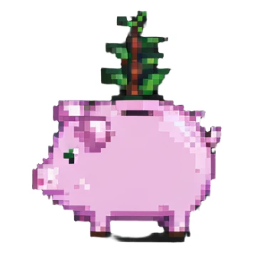 piggy bank representing savings sticker