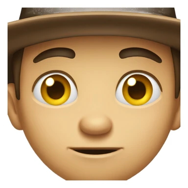 funny boy in hat with a disgusted look on his face  sticker