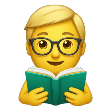 bookworm sticker