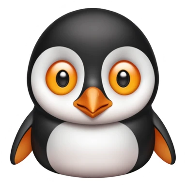 Sad emoji penguin begging giant lovely eyes cute sticker