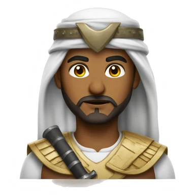 serious Arab warrior sticker
