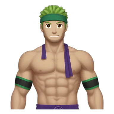 Rorona zoro avec un maillot des Lakers sticker
