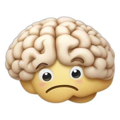 happy brain forgetting stuff sticker