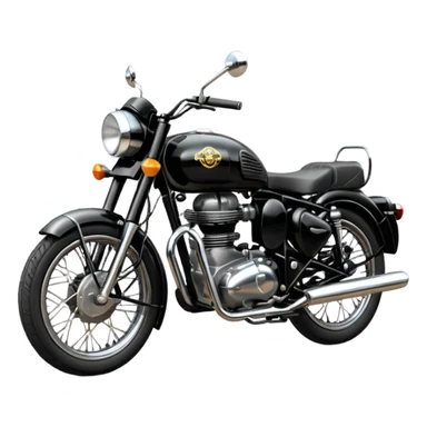 Black royal Enfield sticker