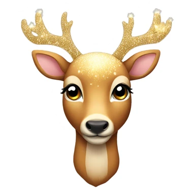deer with sparkles  sticker