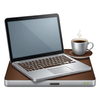 work silver laptop with coffee sticker