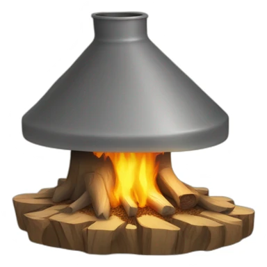 Poele a bois moderne sticker