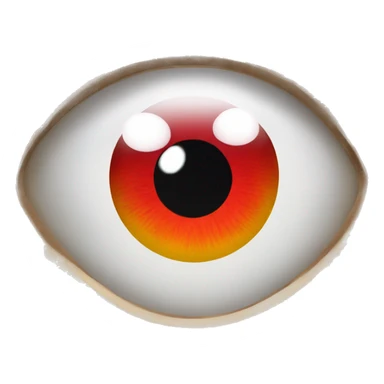 Eyes that have red retinas  sticker