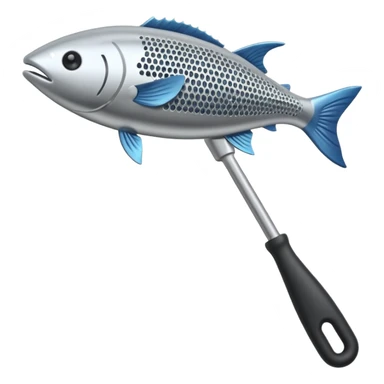 Metal tool for peeling off fish scale  sticker