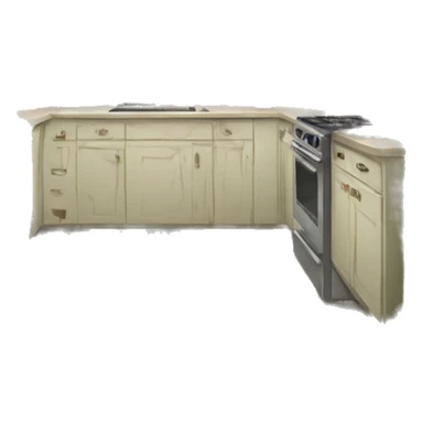 Kitchen in Granny’s house sticker