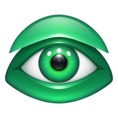 emerald with eyes  sticker