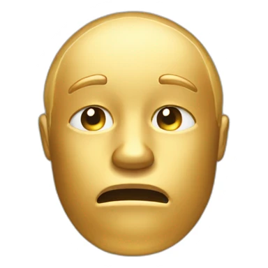 golden coin sad sticker