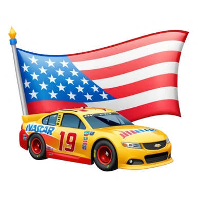 NASCAR BEING ON PRIME VIDEO EMOJI FOR FANS sticker