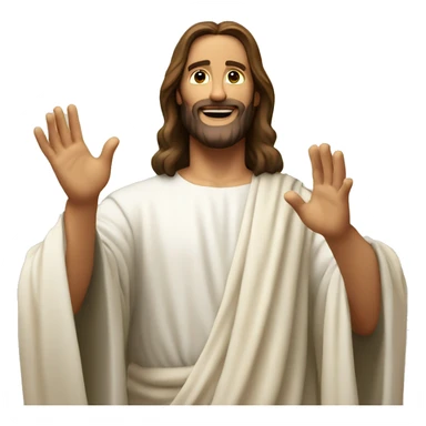 Jesus Christ saying hi  sticker