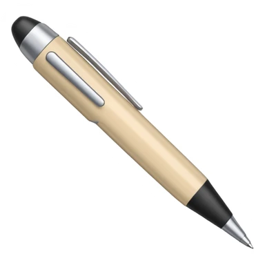 ✍🏻+beige pen sticker