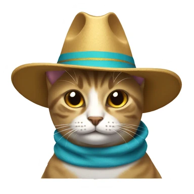 Gato con sombrero  sticker