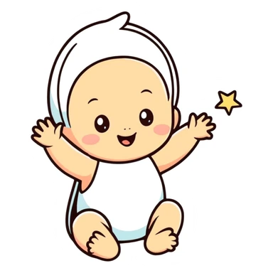 Baby celebrations for first birthday sticker