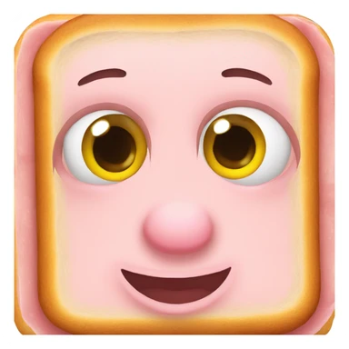 Ham sandwich eyes sticker