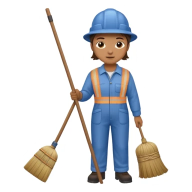 street sweeper with broom sticker