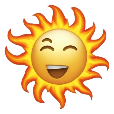 Sun ball of fire  sticker