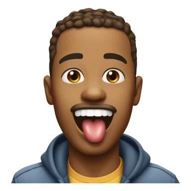 Sticking tongue out ￼ sticker