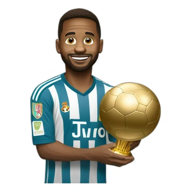 MeMessi avec ballon dor sticker