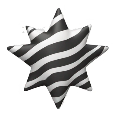 striped star solo on white sticker