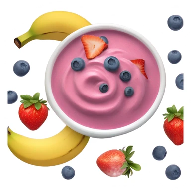 Fruit smoothie bowl sticker