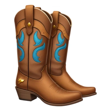 Cowboy boots sticker