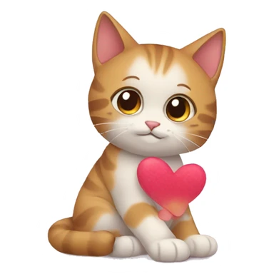 Gato enamorado  sticker