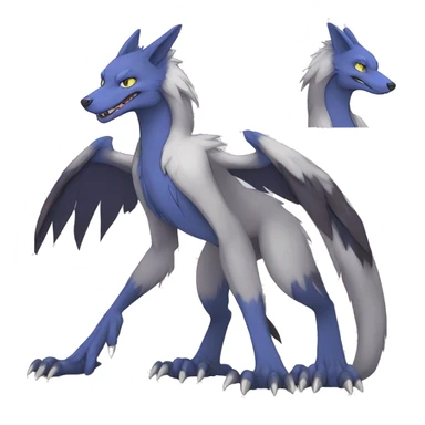 Lombax-Sergal-Quiana-Fakemon full body sticker