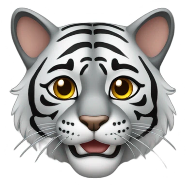 Chat tigré gris et noir sticker