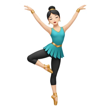 North (N): "dancer_north: Create a minimal flat-vector dancer icon facing north. Pose conveys motion with arms curved upward and one leg slightly lifted. Black stroke 2px on transparent background, square canvas 1:1, SVG vector style, no text or facial features." sticker