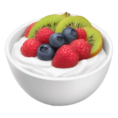 Yogurt bowl with fruit  sticker