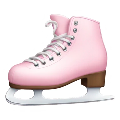 pastel pink ice skates sticker