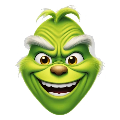 The grinch smiling music sticker