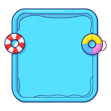 Pool toys sticker