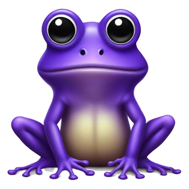 Purple frog with three legs and a top had and monocle  sticker
