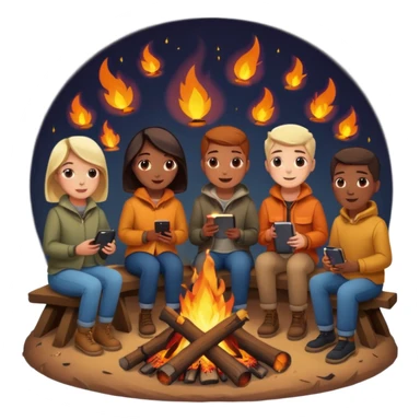 Bonfire Night with music sticker
