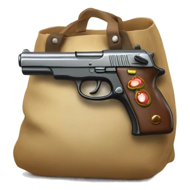 Pistolet dans un sac  sticker